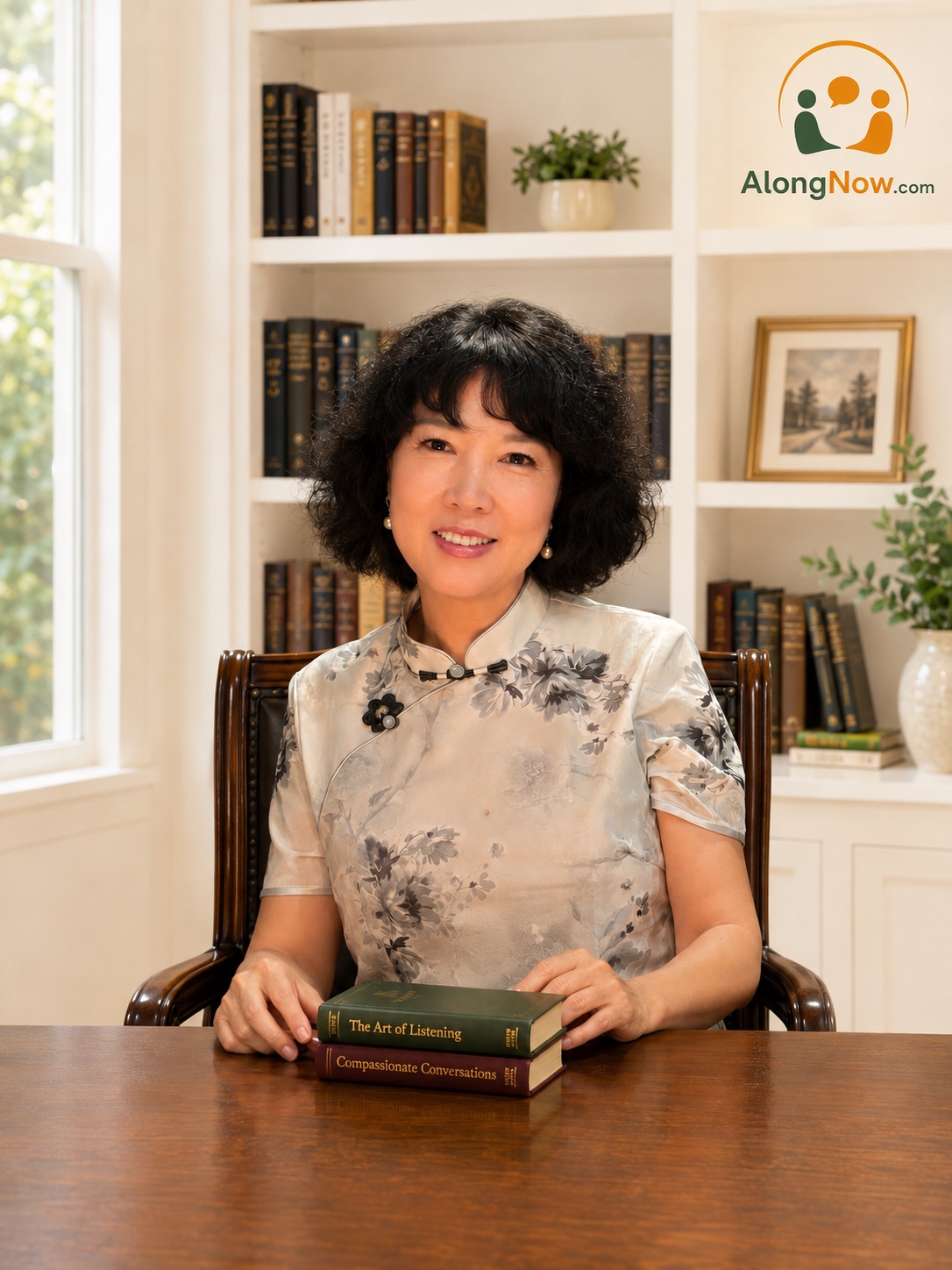 Portrait of Dr. Min Lei, founder of AlongNow